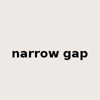 narrow gap是什么意思