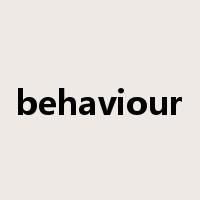 behaviour是什么意思