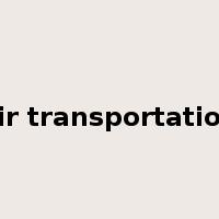 air transportation是什么意思