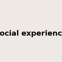 social experience是什么意思