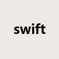swift是什么意思
