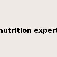 nutrition expert是什么意思