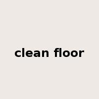 clean floor是什么意思