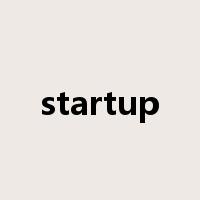 startup是什么意思