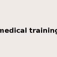 medical training是什么意思