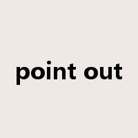 point out是什么意思