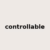 controllable是什么意思