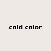 cold color是什么意思