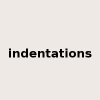 indentations是什么意思