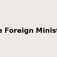 the Foreign Ministry是什么意思