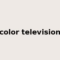 color television是什么意思