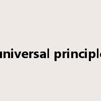 universal principle是什么意思