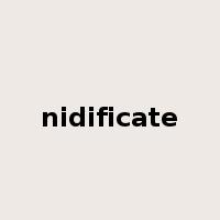 nidificate是什么意思