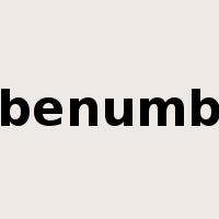 benumb