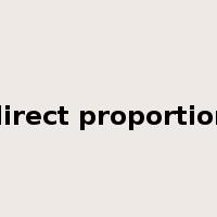 direct proportion是什么意思