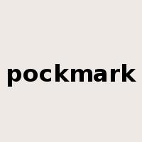 pockmark是什么意思