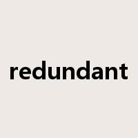 redundant是什么意思