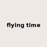 flying time是什么意思