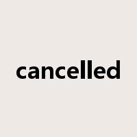 cancelled是什么意思