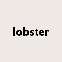 lobster是什么意思