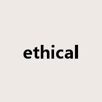 ethical是什么意思