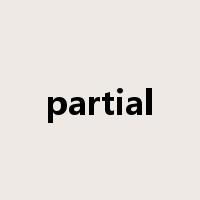 partial是什么意思