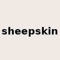 sheepskin是什么意思