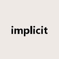 implicit是什么意思