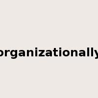 organizationally是什么意思