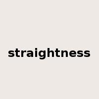 straightness是什么意思