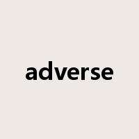 adverse是什么意思