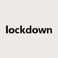 lockdown是什么意思