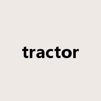 tractor是什么意思