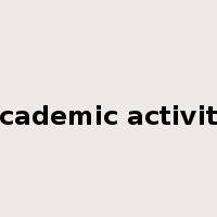 academic activity是什么意思