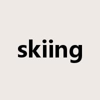 skiing