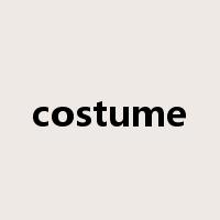 costume是什么意思