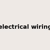 electrical wiring是什么意思