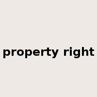 property right是什么意思