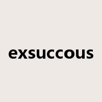 exsuccous是什么意思