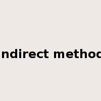 indirect method是什么意思