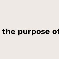 for the purpose of ...是什么意思