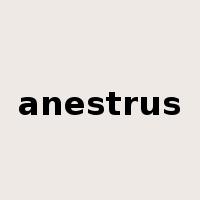 anestrus是什么意思