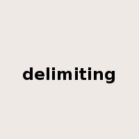 delimiting是什么意思