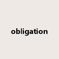 obligation是什么意思