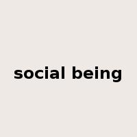 social being是什么意思