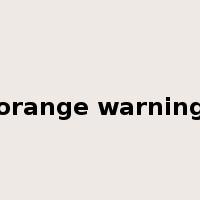 orange warning是什么意思