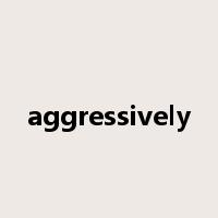 aggressively是什么意思