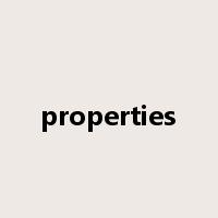 properties是什么意思