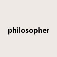 philosopher是什么意思