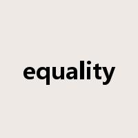 equality是什么意思